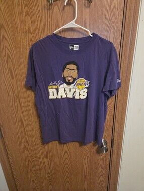 New Era Los Angeles Lakers Anthony Davis Shirt Sz Large Men's NBA